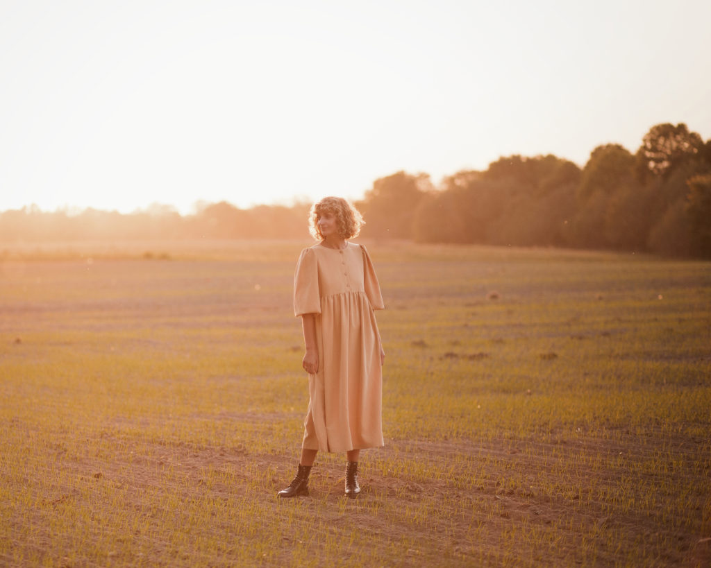 Maxi oversized puff sleeve dress | Dress | Sustainable clothing | OffOn clothing