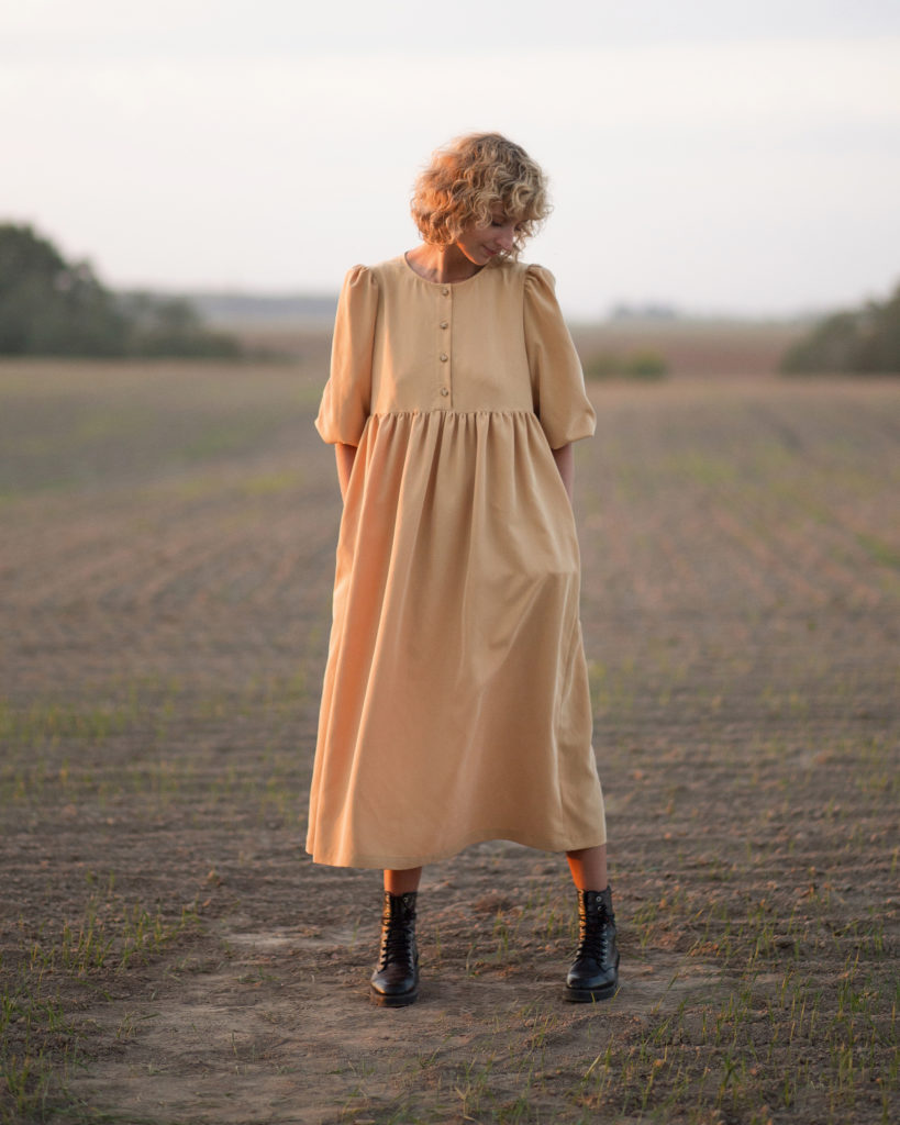 Maxi oversized puff sleeve dress - Image 2