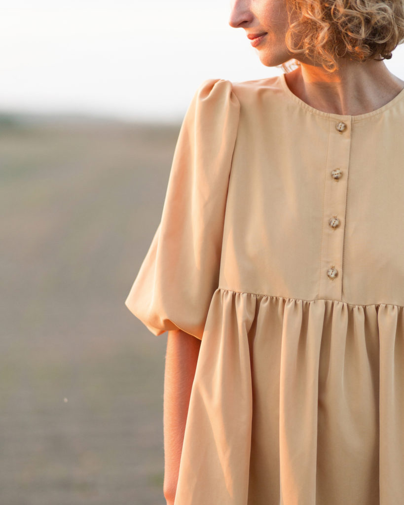 Maxi oversized puff sleeve dress - Image 4
