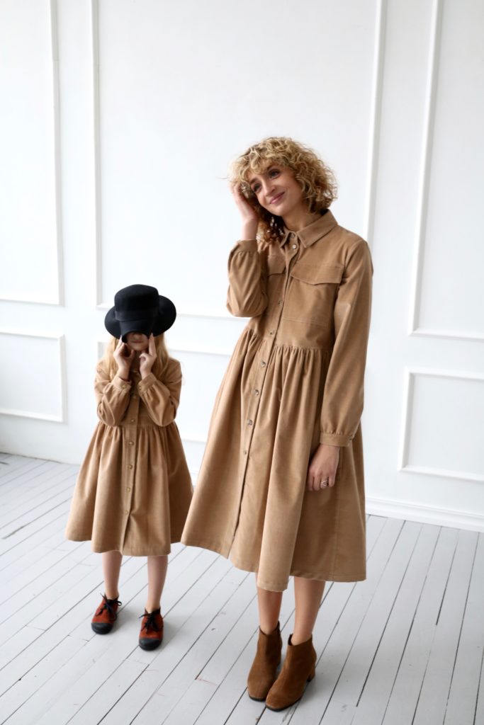 Matching needle-cord shirt dresses - Image 1