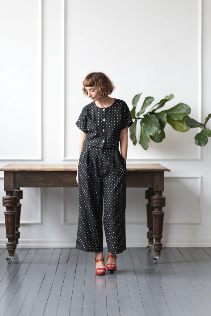 Linen Culottes In Polka Dots - Image 2