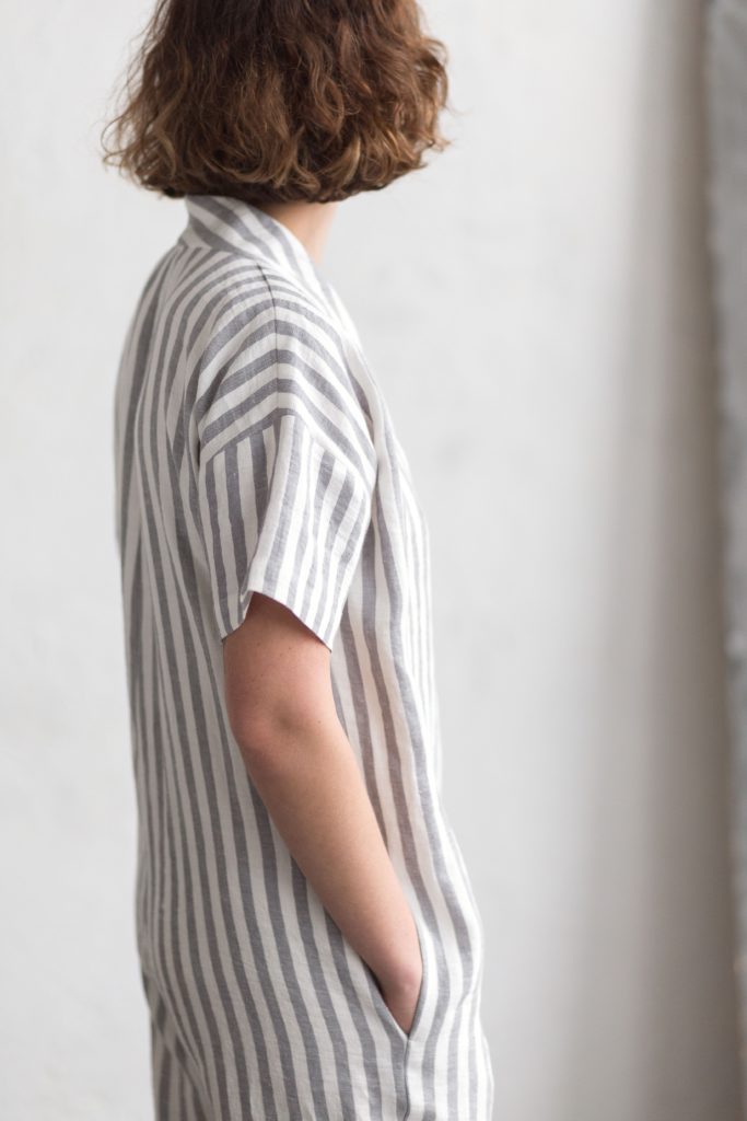 Line jumpsuit in stripes - Image 4