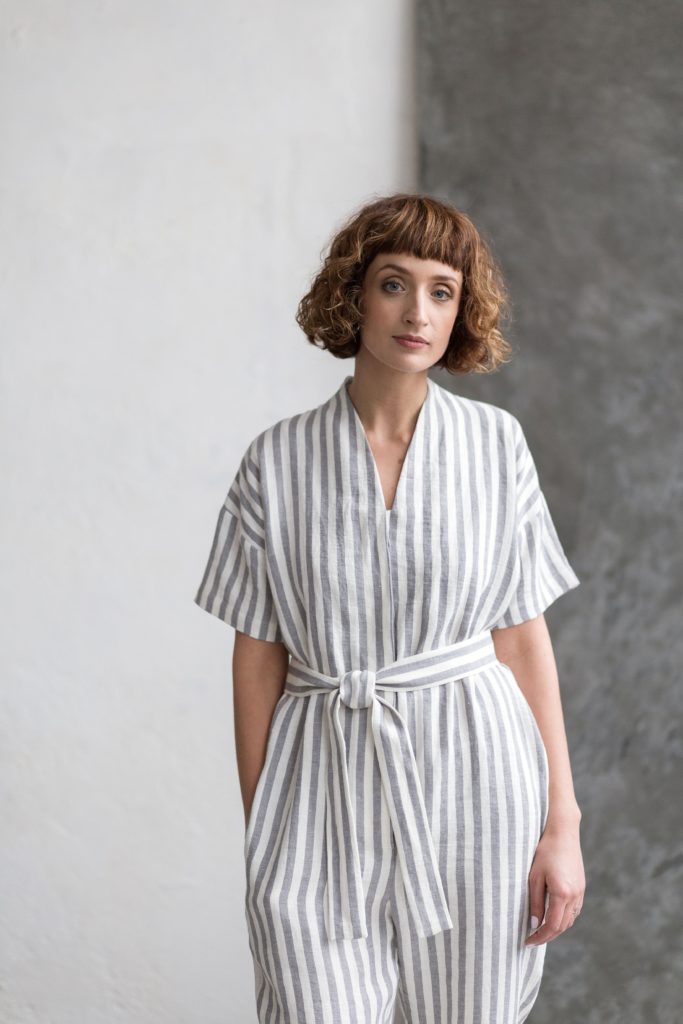Line jumpsuit in stripes - Image 5