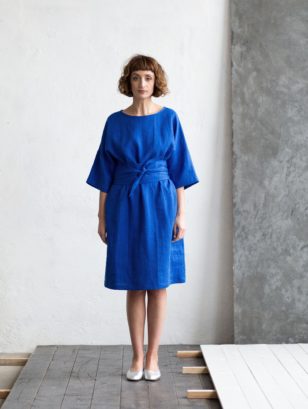 Wide Sleeves Linen Tunic Dress