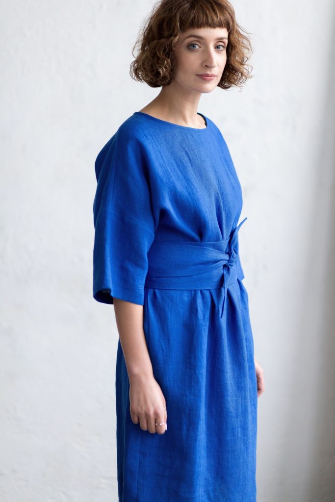 Wide Sleeves Linen Tunic Dress - Image 3