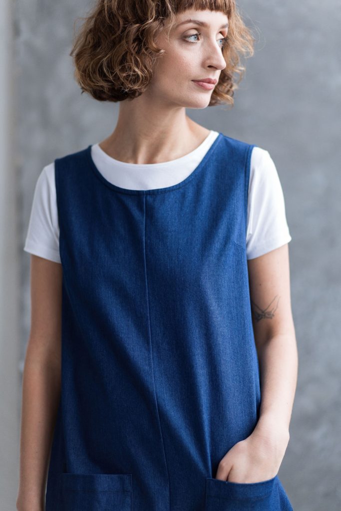 Classic sleeveless denim jumpsuit - Image 2