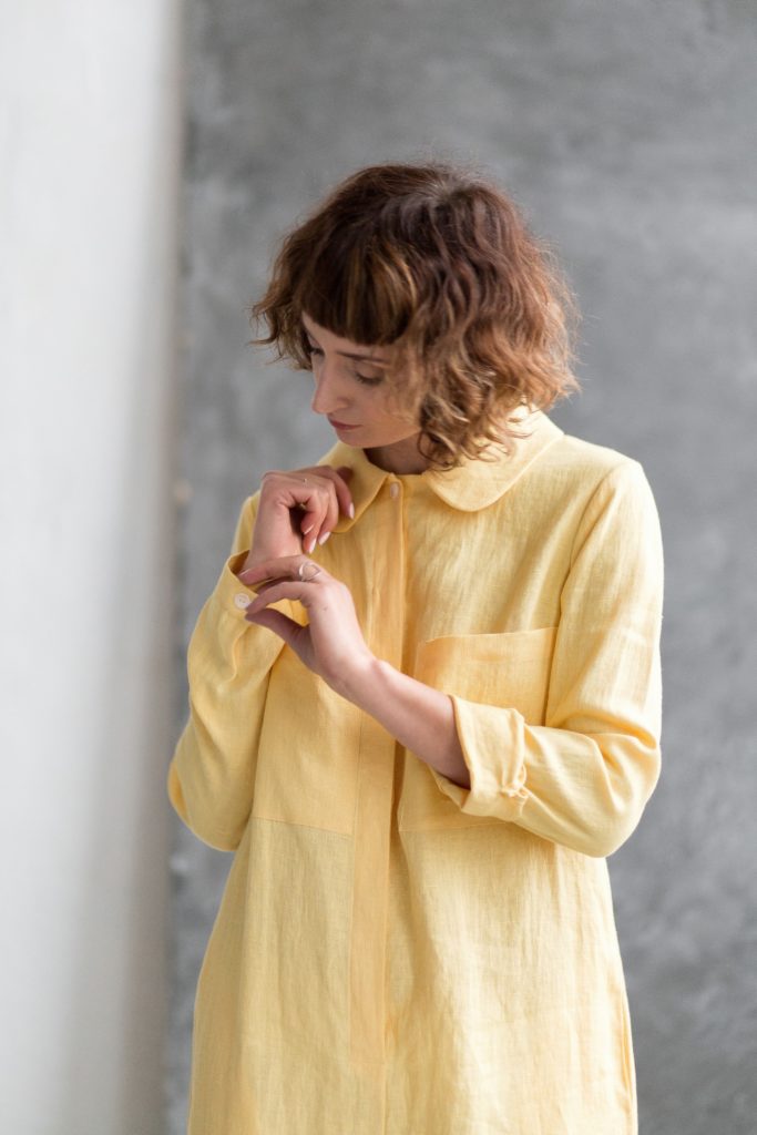 Long Sleeve Linen Playsuit | Jumpsuits | Sustainable clothing | OffOn clothing