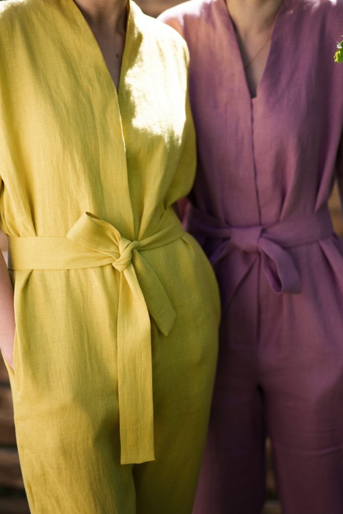 Relaxed fit linen jumpsuit - Image 2