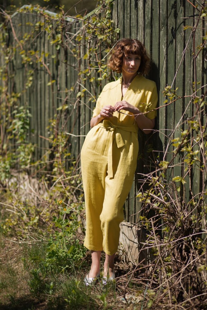 Relaxed fit linen jumpsuit - Image 3