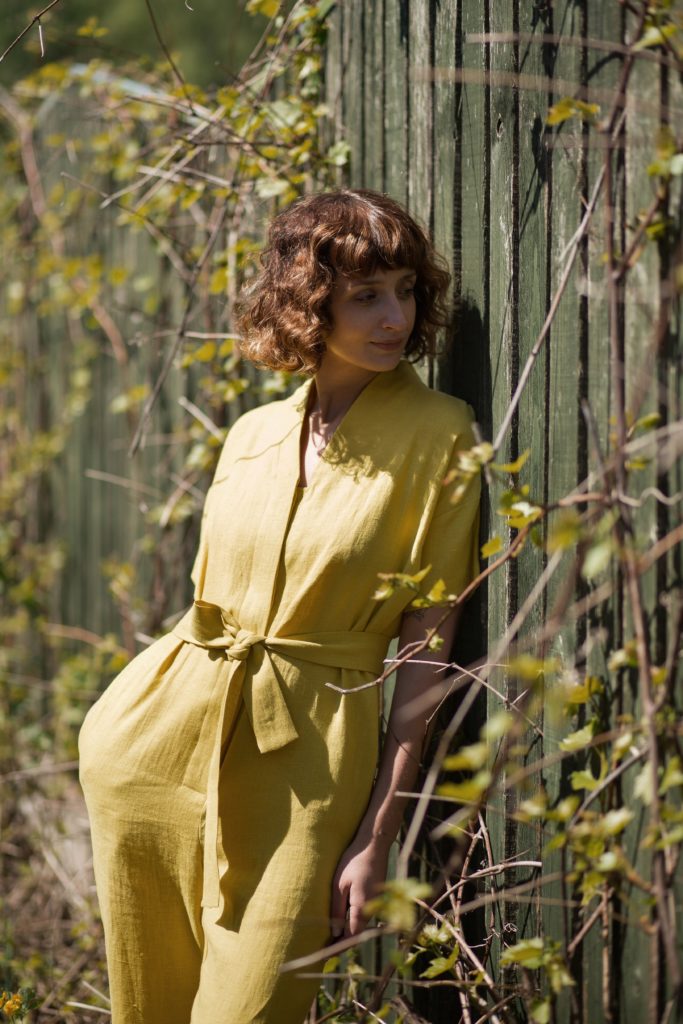 Relaxed fit linen jumpsuit | Jumpsuits | Sustainable clothing | OffOn clothing