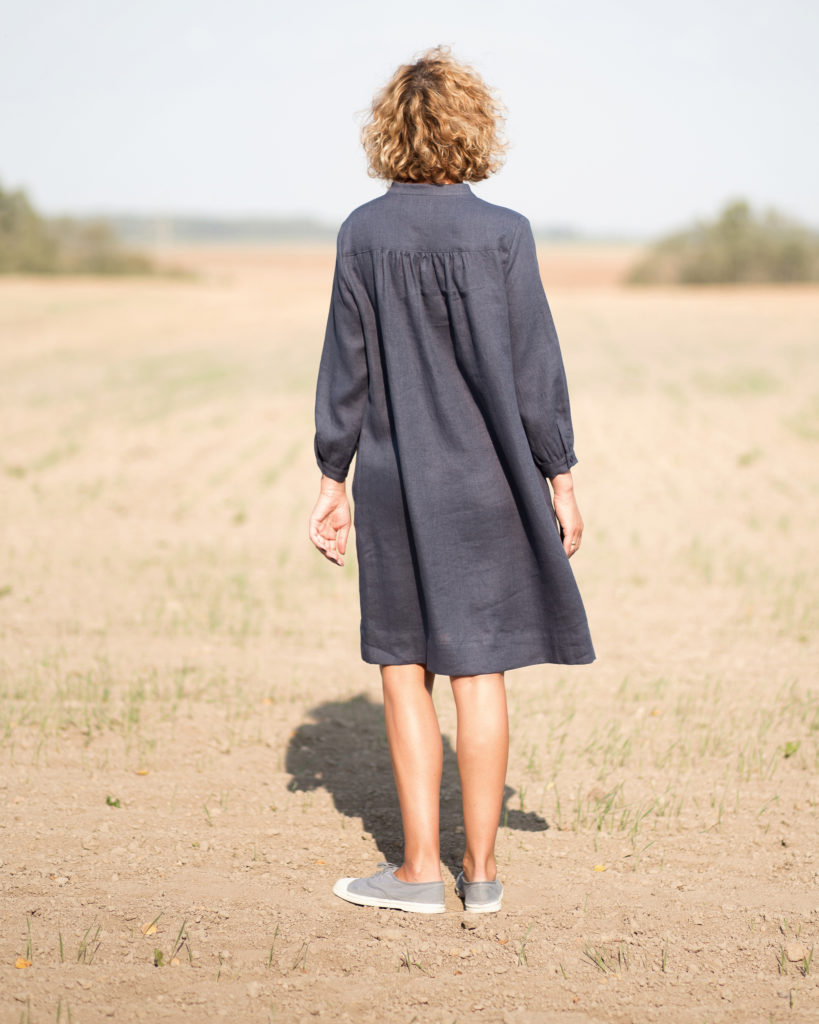 Loose fit linen tunic dress - Image 3