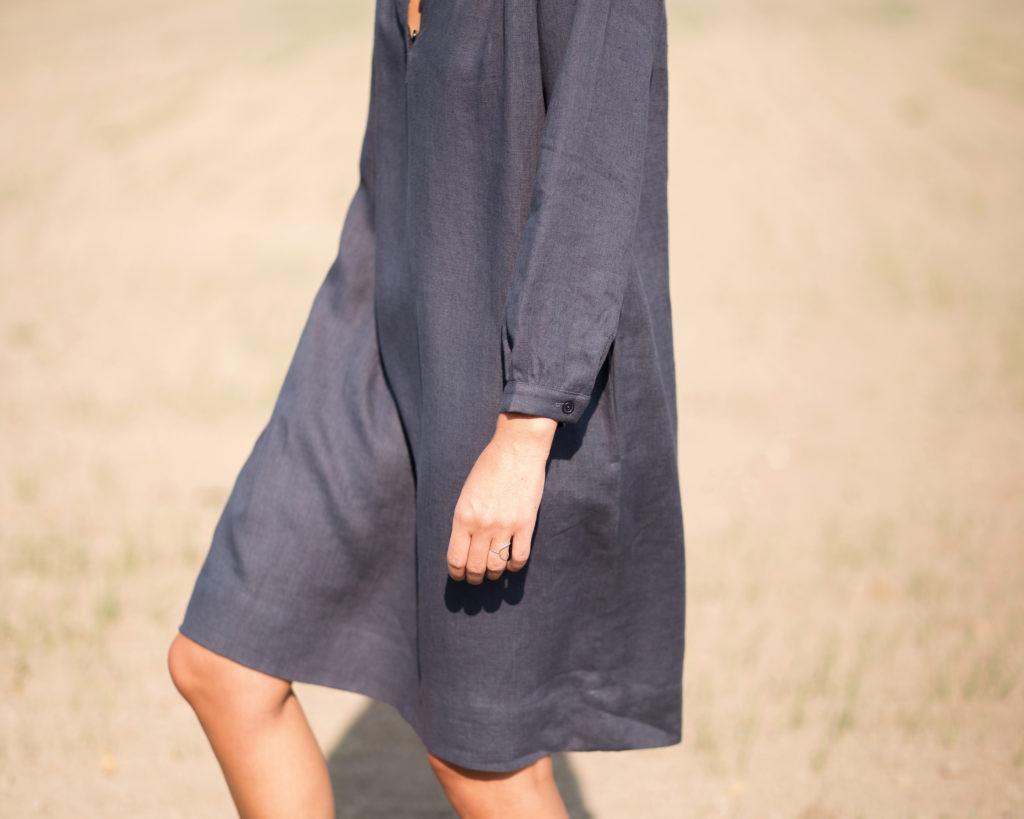 Loose fit linen tunic dress - Image 2