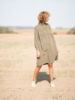 Modal maternity midi sundress
