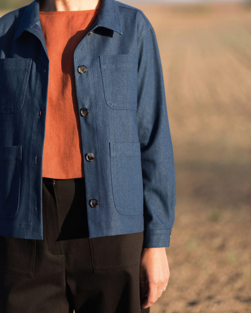Work-wear jacket in a denim fabric - Image 4