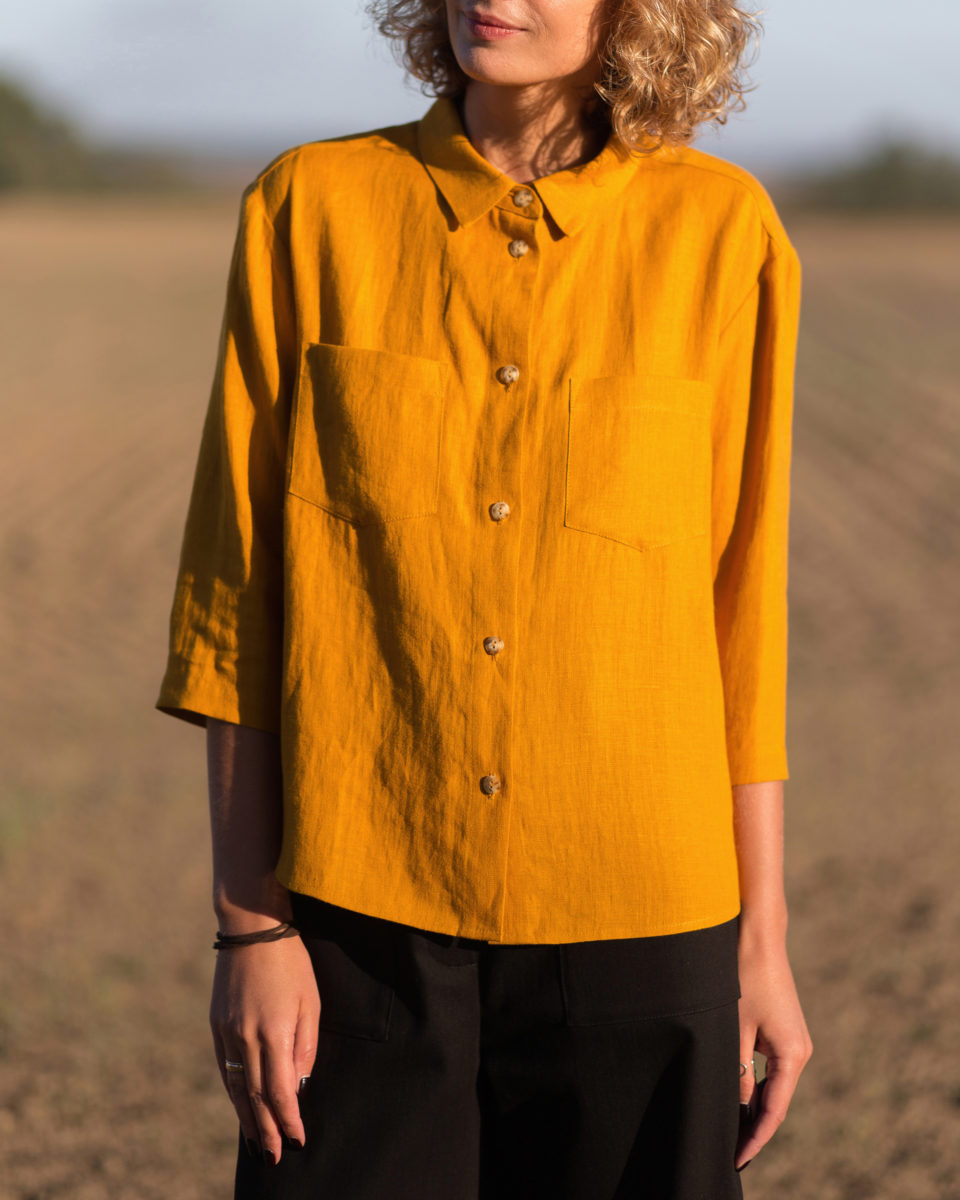 Classic linen pocket shirts - Image 4