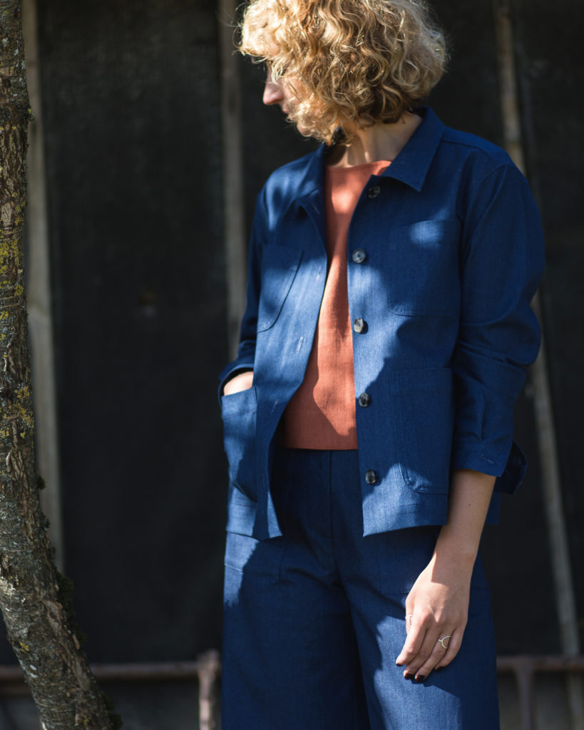 Work-wear jacket in a denim fabric - Image 2