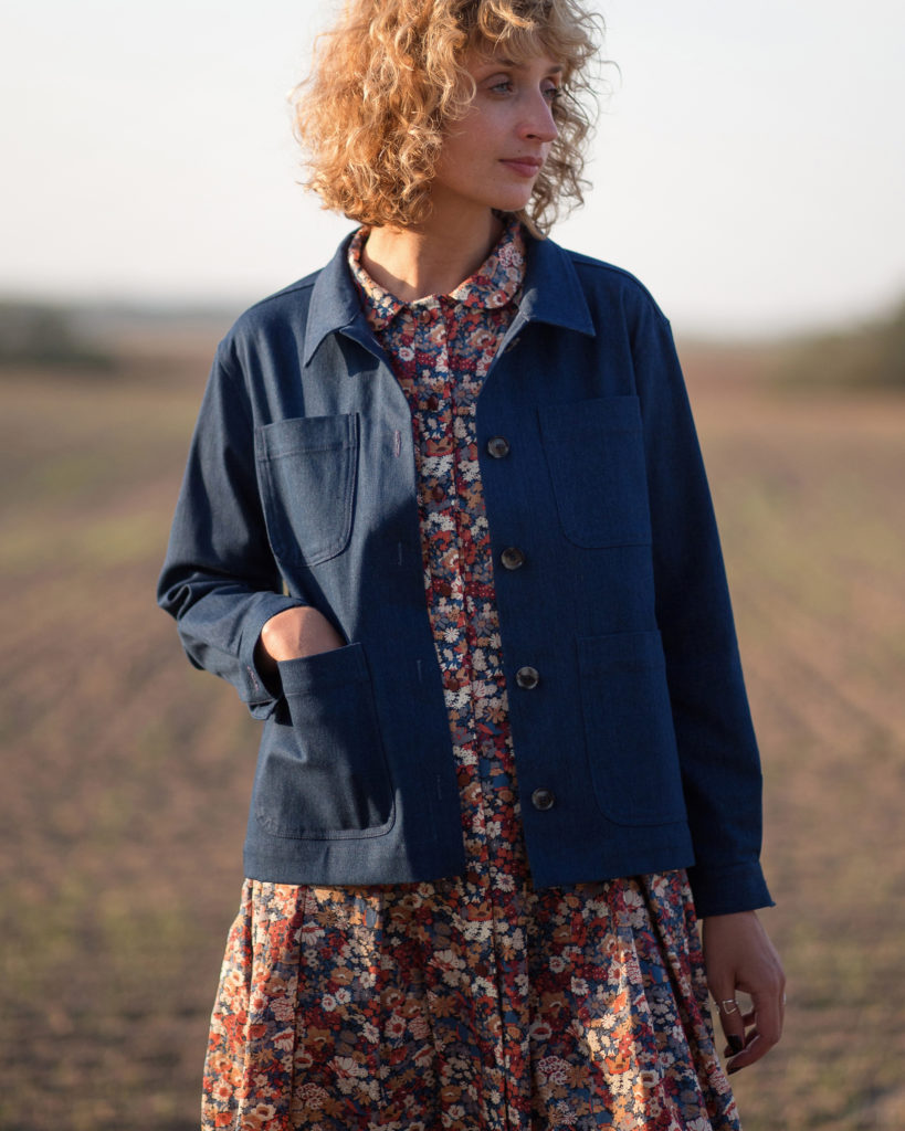 Floral print long sleeve dress in Tana Lawn cotton - Image 4