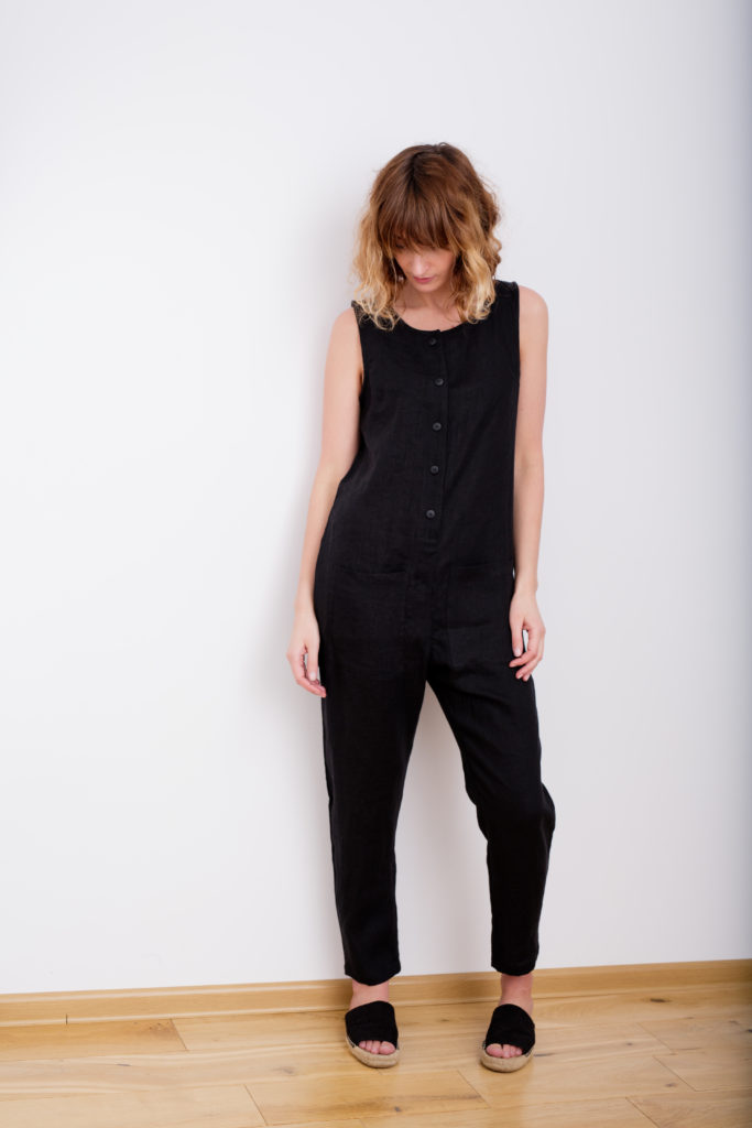 Sleeveless linen jumpsuit - Image 2