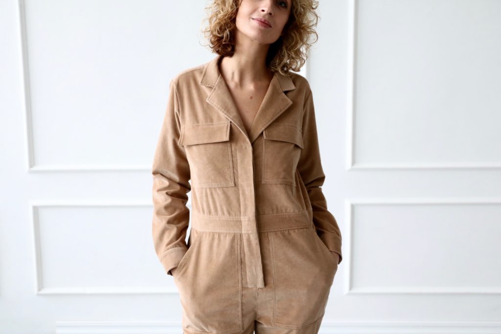 Long sleeve corduroy coverall - Image 3