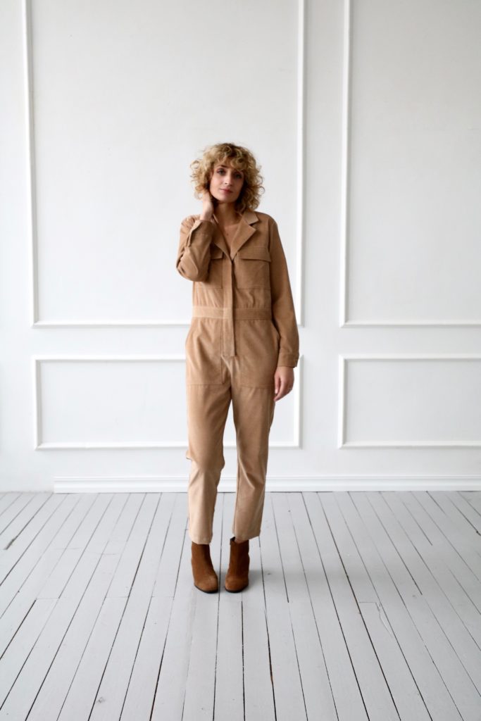 Long sleeve corduroy coverall | Jumpsuits | Sustainable clothing | OffOn clothing