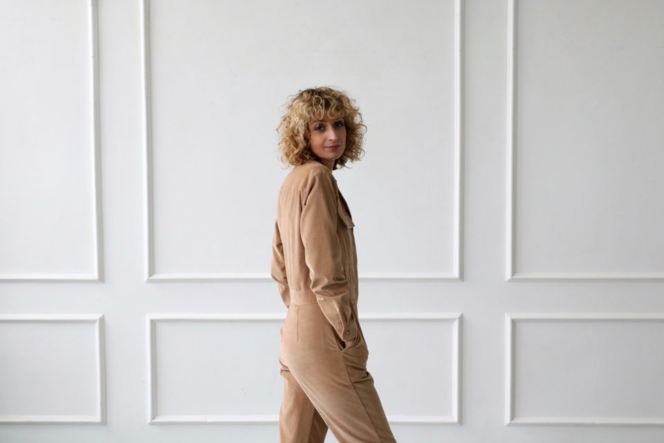 Long sleeve corduroy coverall - Image 4