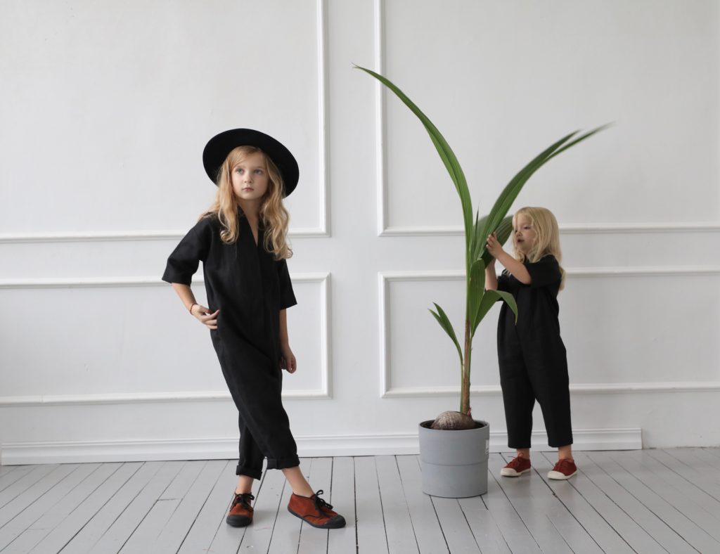 Girls linen jumpsuit
