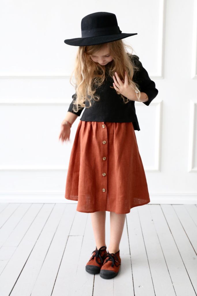 Linen skirt for girl - Image 1