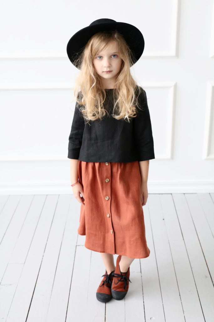 Linen skirt for girl - Image 2