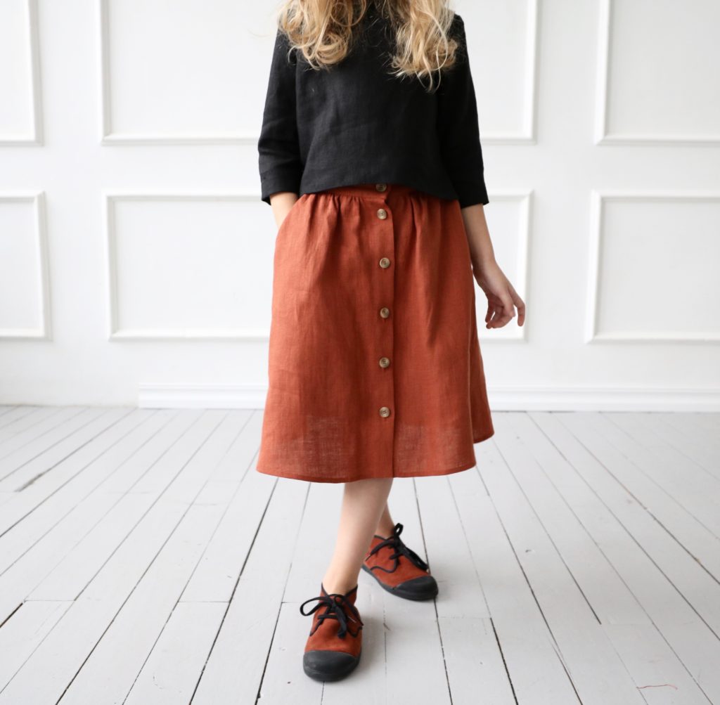 Linen skirt for girl - Image 4