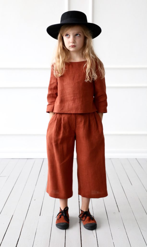 Linen culottes for girl - Image 1
