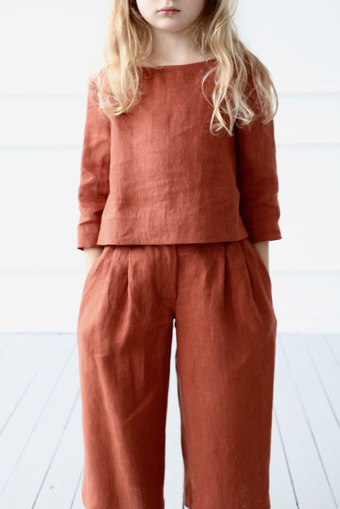 Linen culottes for girl - Image 2