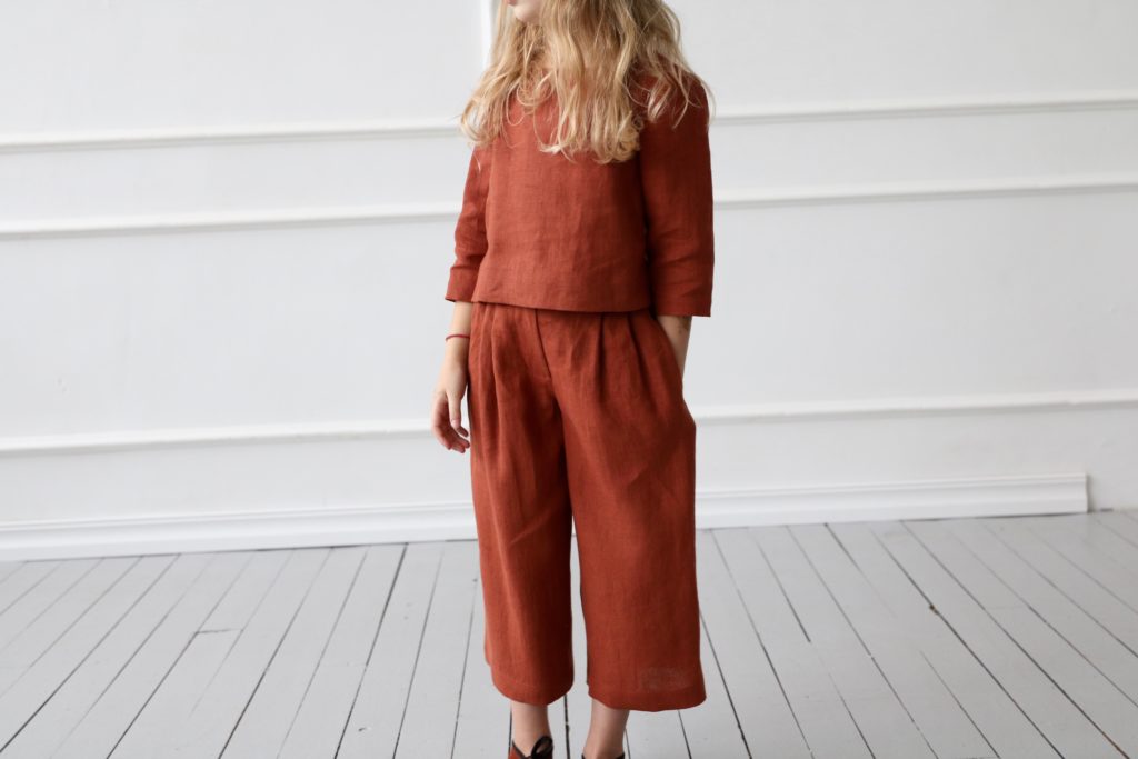 Linen culottes for girl - Image 3