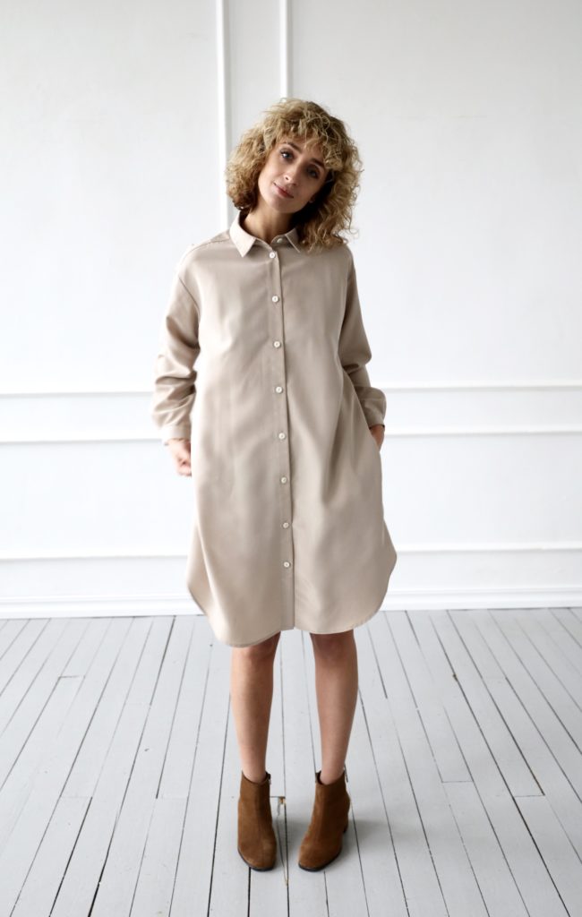 Oversized long sleeve shirt dress - Image 2