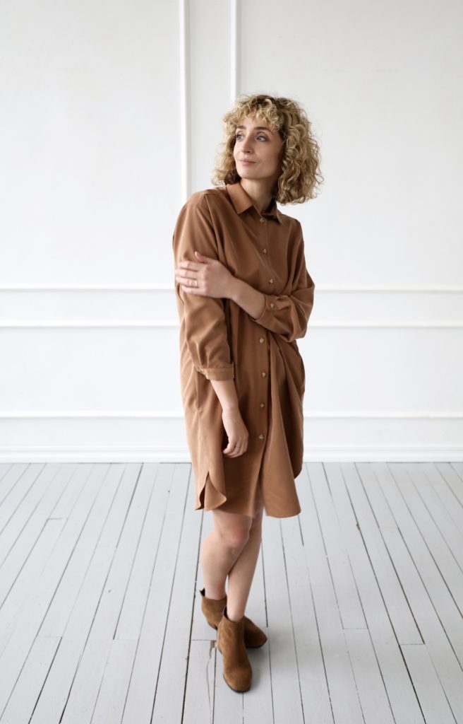 Oversized long sleeve shirt dress - Image 6