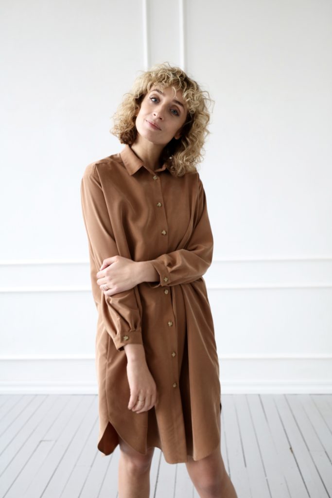 Oversized long sleeve shirt dress - Image 5