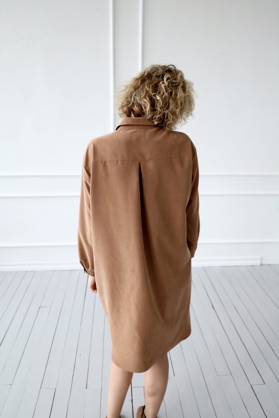 Oversized long sleeve shirt dress - Image 7