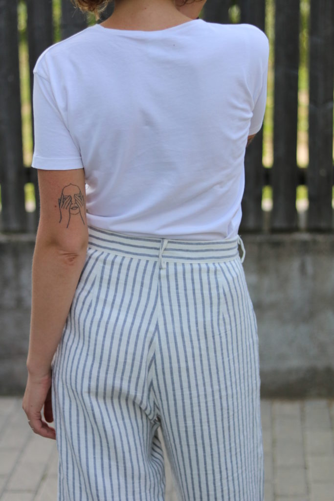 Wide Leg Linen Culottes - Image 3