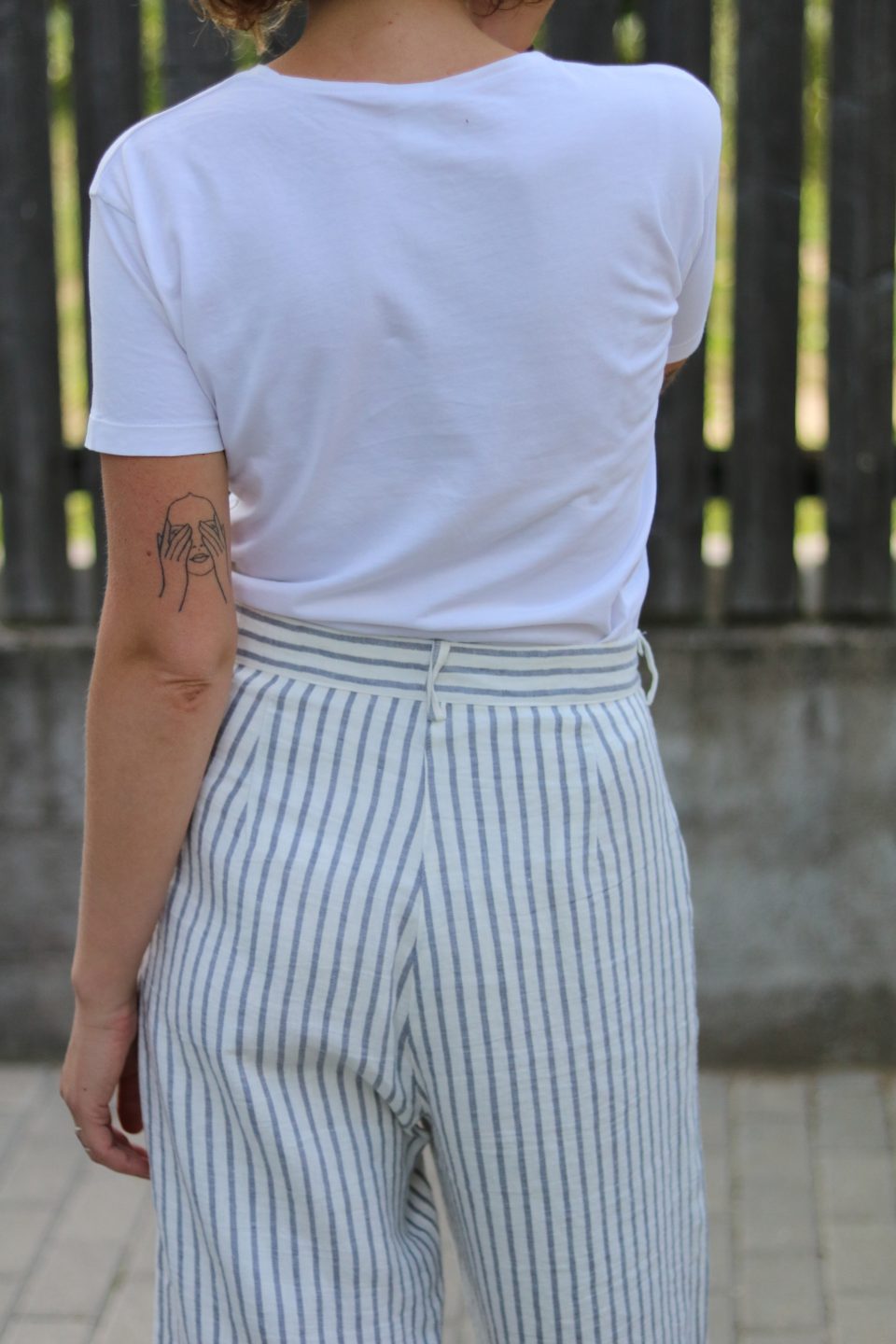 Wide Leg Linen Culottes - Image 3
