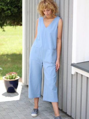 Wide leg cotton summer jumpsuit | Jumpsuits | Sustainable clothing | OffOn clothing