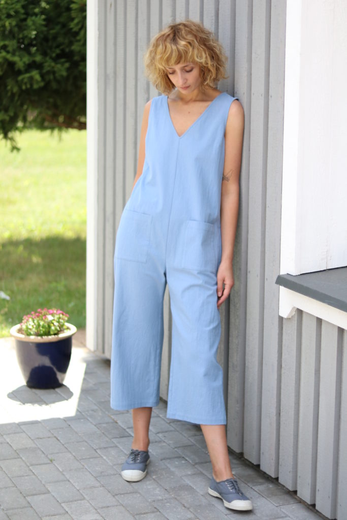 Wide leg cotton summer jumpsuit | Jumpsuits | Sustainable clothing | OffOn clothing