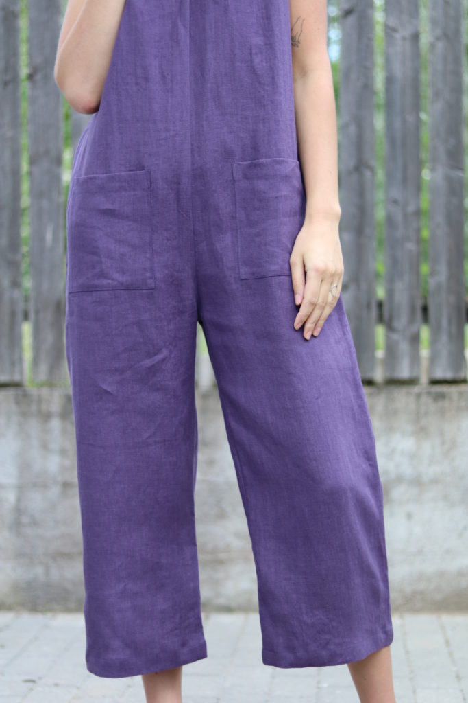 Linen Wide Leg Jumpsuit - Image 4
