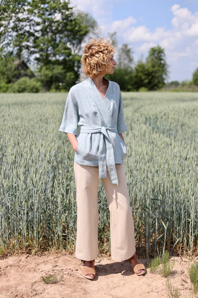 Wrap Linen Jacket