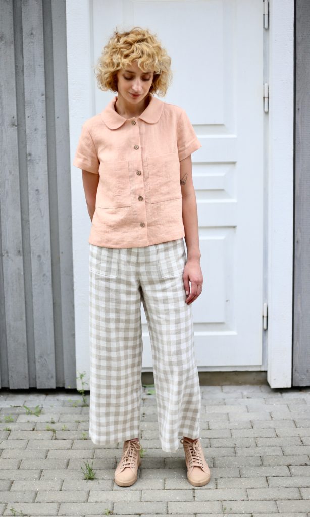 Linen Pet Pan short sleeve top - Image 1