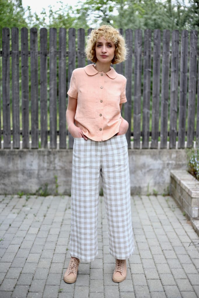 Linen Pet Pan short sleeve top - Image 3