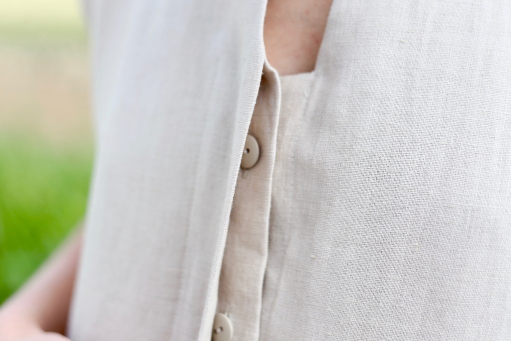 Linen sleeveless cropped jumpsuit - Image 3