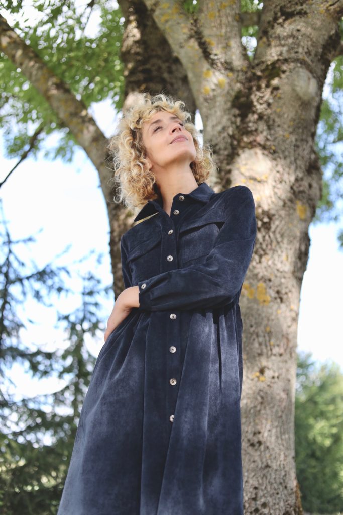 Corduroy shirt dress - Image 1