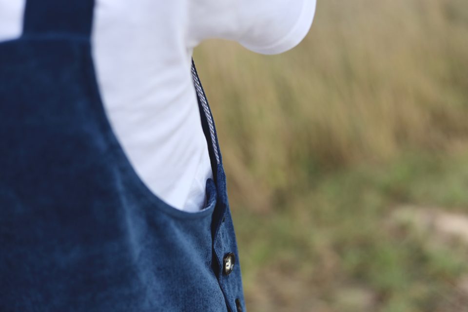 Corduroy pinafore dress - Image 3