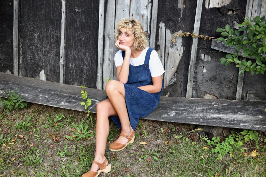 Corduroy pinafore dress - Image 5