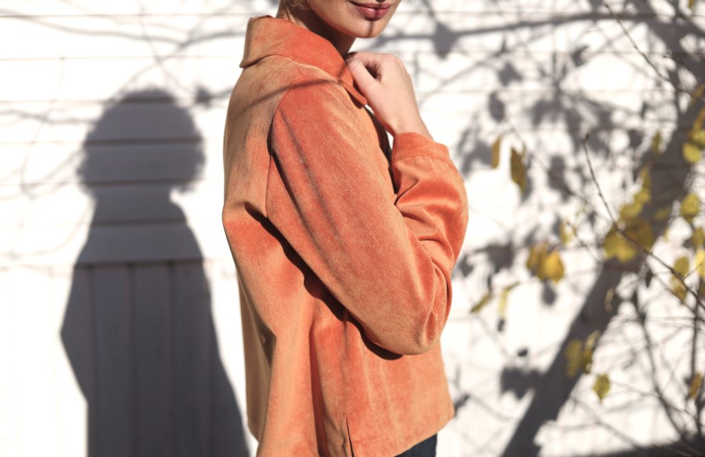 Corduroy peter pan collar jacket - Image 3