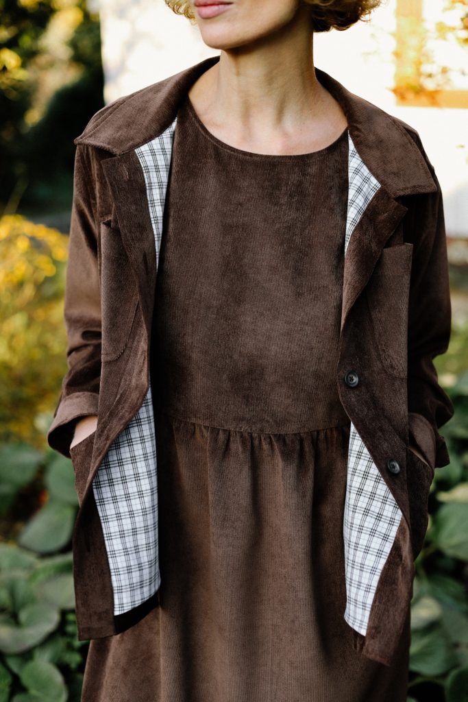 Corduroy shirt collar jacket - Image 3